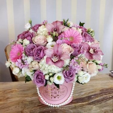 lavender luxury flower arrangement Luxury White
