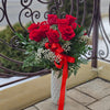 Vase -  Dozen red roses